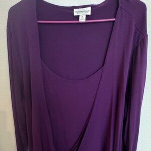 Women's wrap tunic top